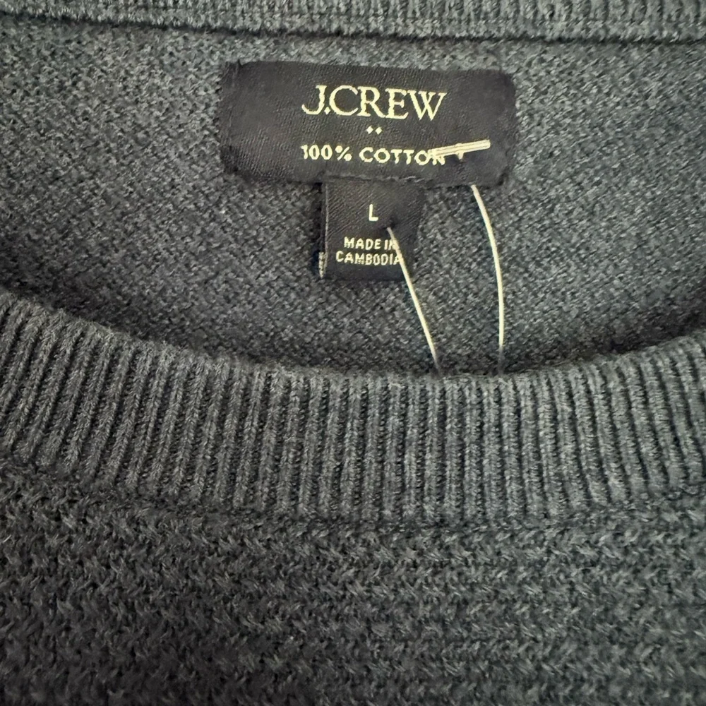 J.Crew men’s 100% cotton navy blue sweater